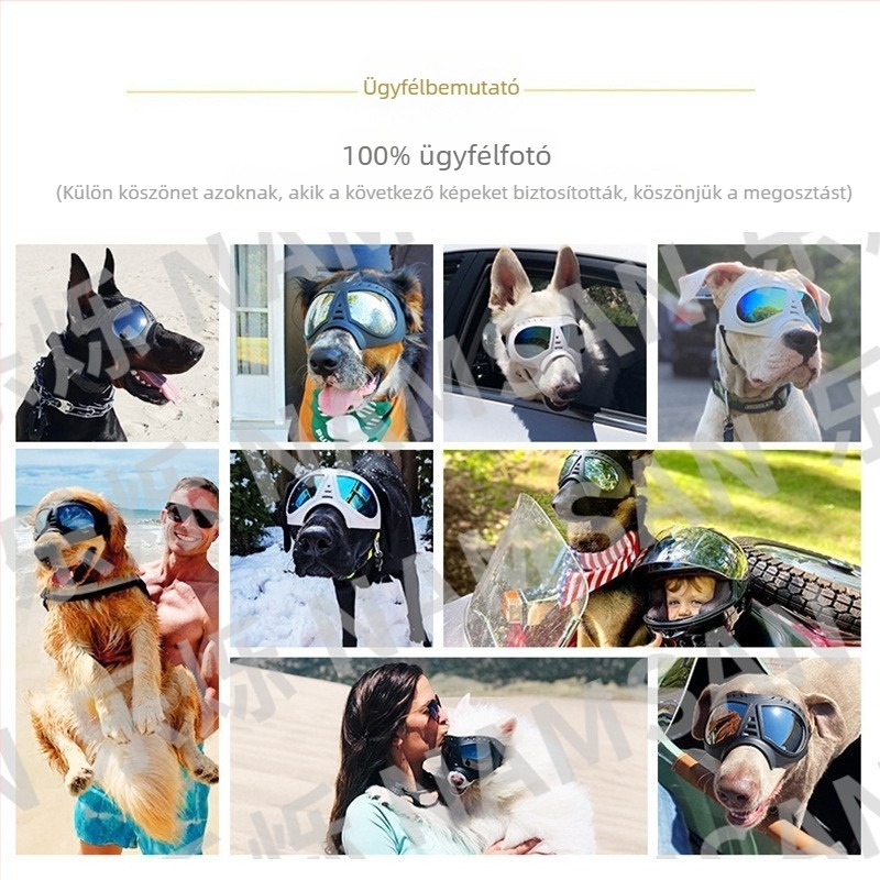 Új kisállat maszk szemüveg vízálló hóálló puha keretes védőszemüveg kutya kellékek napszemüveg napszemüveg