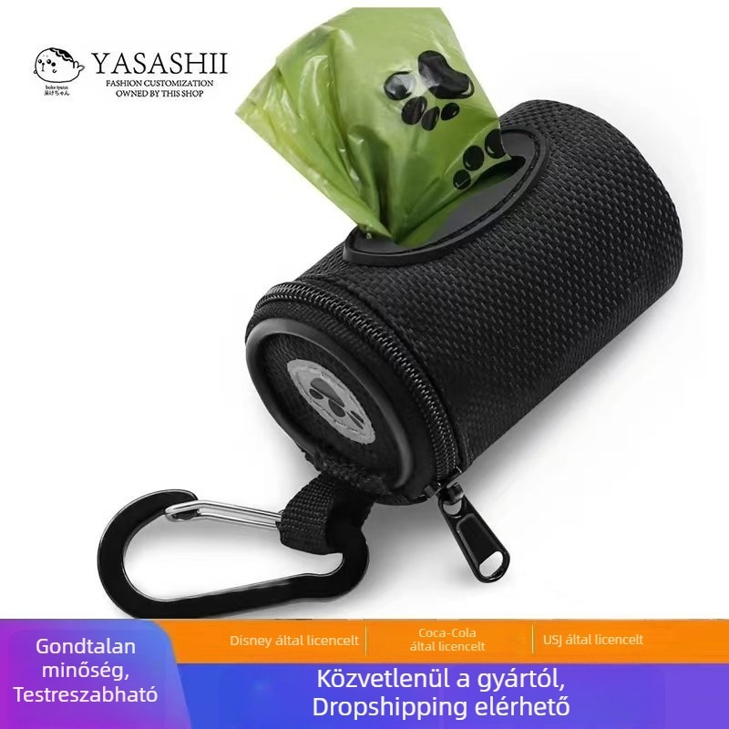 Új macska- és kutyaszemetes zsák, praktikus tároló függőzsák, vízálló, kis kerek hordó, kutyanyakú, hordozható, multifunkcionális tárolótáska