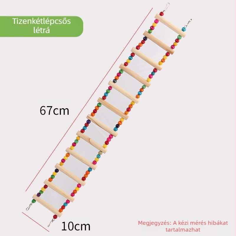 Papagájjáték, Tigrisbőr, Bazsarózsa, Xuanfeng, Rágó és Mászó Madárkalitka, Létra, Platform, Létra, Hinta, Kisállat-kellékek