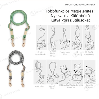 Határokon átnyúló nejlon kisállat póráz kis és közepes méretű kutyáknak, keresztpántos derékpóráz kutyák sétáltatásához, multifunkcionális kutyapóráz