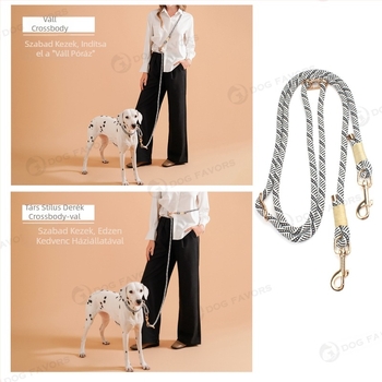Határokon átnyúló nejlon kisállat póráz kis és közepes méretű kutyáknak, keresztpántos derékpóráz kutyák sétáltatásához, multifunkcionális kutyapóráz