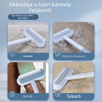 Többfunkciós szőrkaparó háziállatoknak, macskaszőr eltávolító, kutyaszőr tisztító, szőnyeg- és ágyszőr eltávolító, háziállat ápolási eszköz