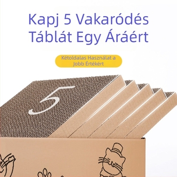 Határokon átnyúló forró rajzfilmminta táncoló macska hullámpapír macska kaparódeszka karom csiszoló tárgy környezetvédelem macska enyhíti fülledt és dörzsöli a haját játszik