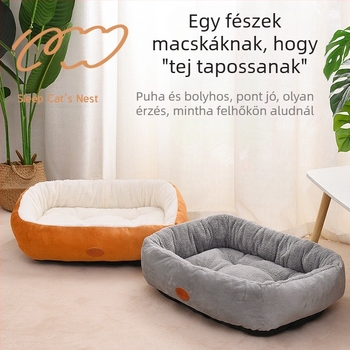 Gyári nagykereskedelmi macskafészek téli meleg, vastagított ovális fészek négy évszak univerzális kisállatfészek téli kiskutya kennel