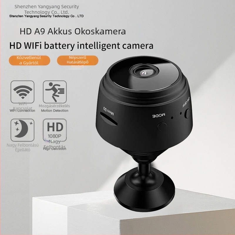Gyári nagykereskedelmi A9 kamera otthoni Wifi vezeték nélküli távirányítós megfigyelőkamera kisállat gyerekeknek intelligens kamera