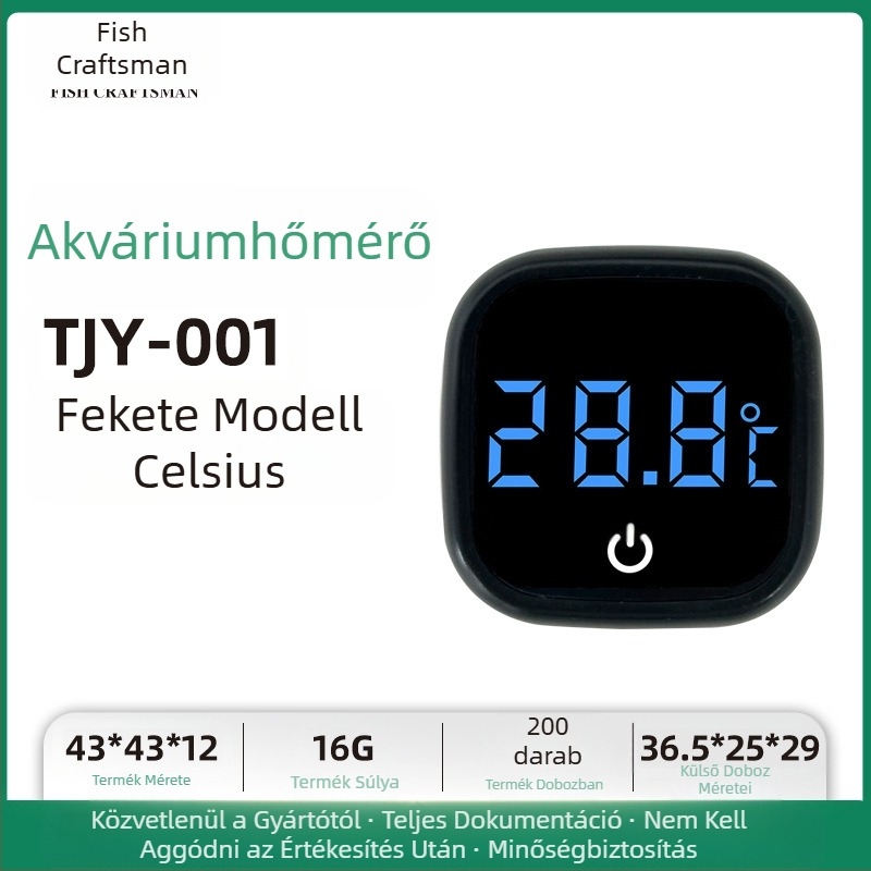 Akvárium vízhőmérséklet-mérő akvárium akvárium hőmérő LED mini elektronikus digitális kijelzős hőmérő határokon átnyúló új hőmérő