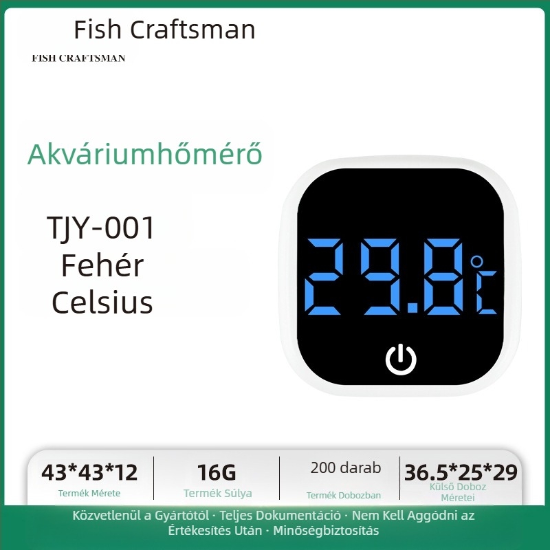 Akvárium vízhőmérséklet-mérő akvárium akvárium hőmérő LED mini elektronikus digitális kijelzős hőmérő határokon átnyúló új hőmérő