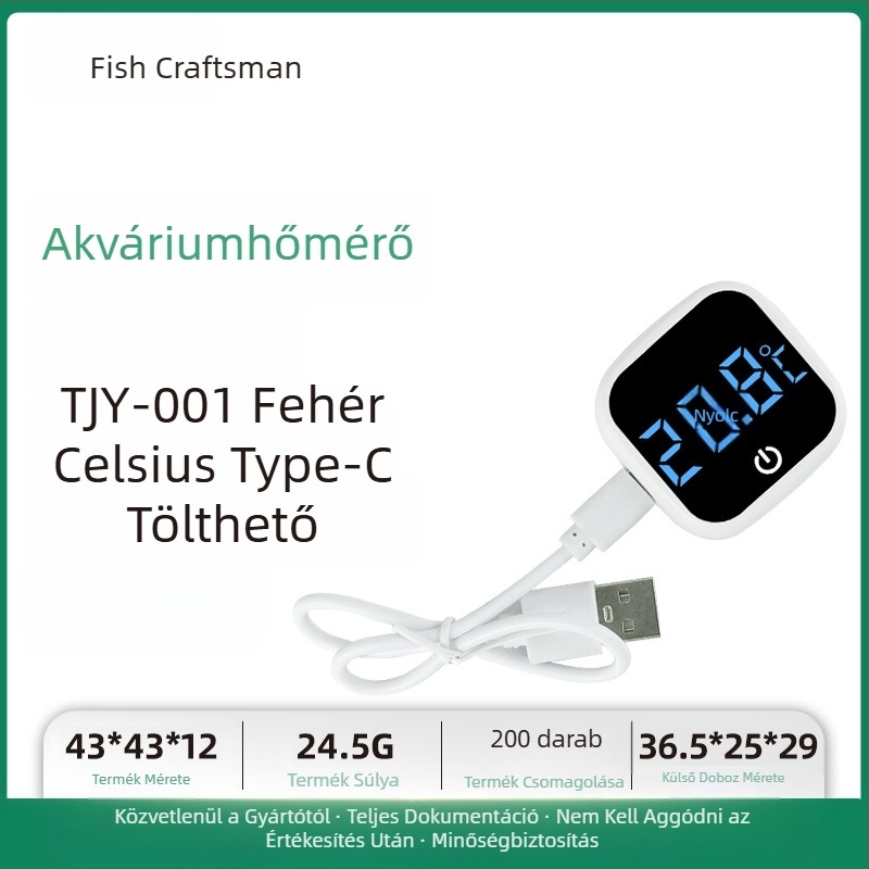 Akvárium vízhőmérséklet-mérő akvárium akvárium hőmérő LED mini elektronikus digitális kijelzős hőmérő határokon átnyúló új hőmérő