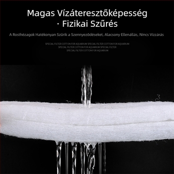 Akvárium szűrő pamut nagy sűrűségű fekete sűrített biokémiai pamut víztisztító rattan pamut teknős akvárium szűrőanyag szűrőszivacs