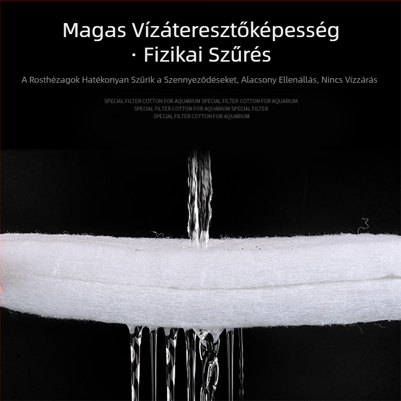 Akvárium szűrő pamut nagy sűrűségű fekete sűrített biokémiai pamut víztisztító rattan pamut teknős akvárium szűrőanyag szűrőszivacs