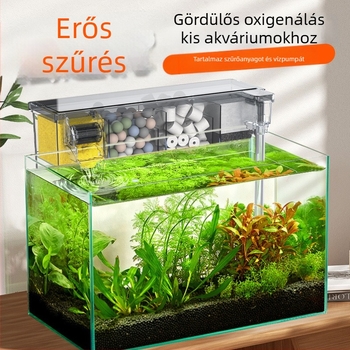 Akvárium szűrő kis külső vízesés falra szerelhető teknős kis három az egyben szűrő csendes vízszivattyú víztisztító keringető szivattyú