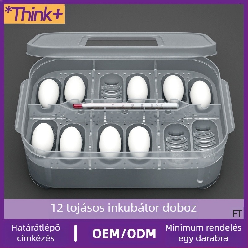 Hüllő gekkó gyík teknős házi kígyó félig vízi teknős 12 tojásos tálca keltetődoboz szállítódoboz hüllő tojáskeltető