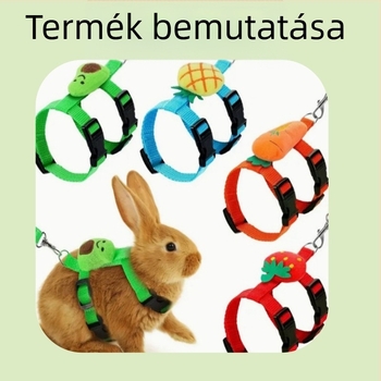 Nyúl húzókötél aranyos I alakú macska nyúl mellkas hát kisállat húzókötél ki sétáló nyúl kötél raktáron nagykereskedelemben