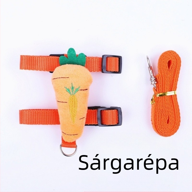 Nyúl húzókötél aranyos I alakú macska nyúl mellkas hát kisállat húzókötél ki sétáló nyúl kötél raktáron nagykereskedelemben