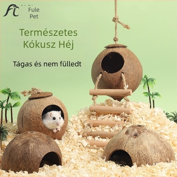 Hörcsögfészek Kókuszhéj Menedék Nyári Hűsítő Tájvédelmi Termékek Arany Medve Alvófészek Ház Virág Ág Egérfészek Játék