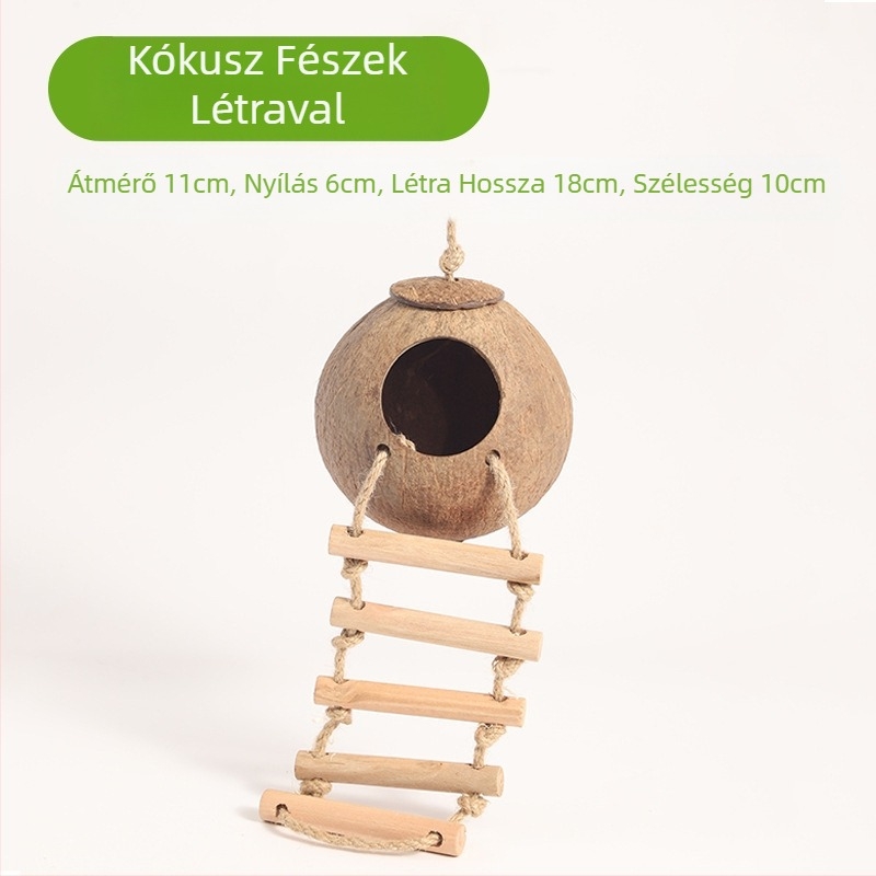 Hörcsögfészek Kókuszhéj Menedék Nyári Hűsítő Tájvédelmi Termékek Arany Medve Alvófészek Ház Virág Ág Egérfészek Játék