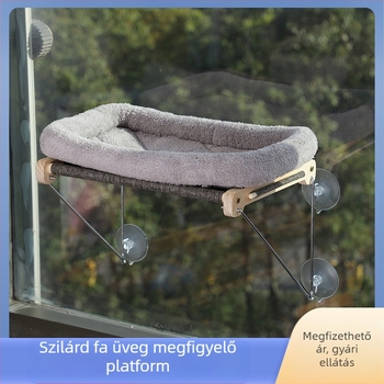 Macska mászóka, macska kaparóoszlop, tapadókorong, macskafészek, kilátó, fali ablak, macskaugró platform, nem perforált