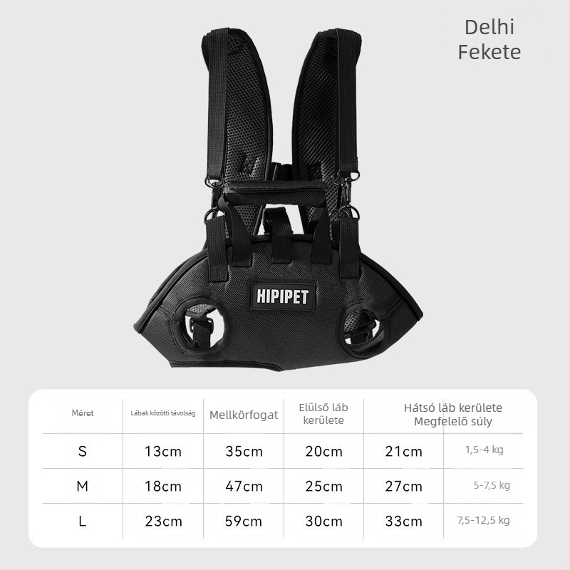 Kutya hátizsák, Kis méretű kutya- és macskatáska, keresztpántos kézitáska, válltáska, kisállat kirándulótáska, kutyasétáltató táska