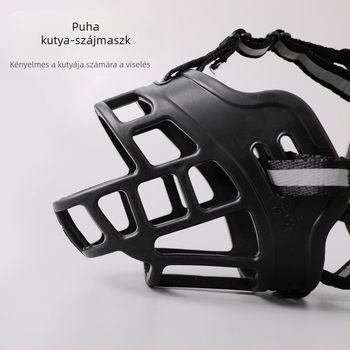 Új, állítható műanyag kutyaszájvédő, harapásgátló, ugatásgátló, evésgátló kutyaszájvédő maszk nagykereskedelemben