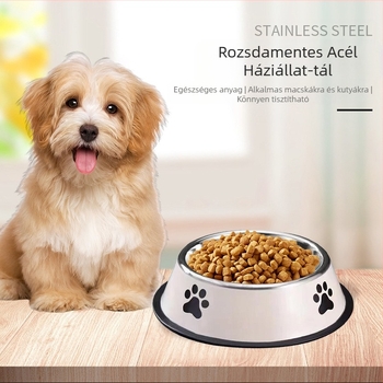 Rozsdamentes acél kisállat tál macska tál kutya tál több specifikációjú kopogásgátló tál étel eszközök etetése kisállat kellékek nagykereskedelem