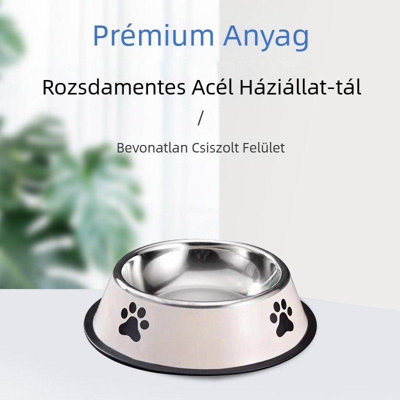 Rozsdamentes acél kisállat tál macska tál kutya tál több specifikációjú kopogásgátló tál étel eszközök etetése kisállat kellékek nagykereskedelem