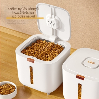 Állateledel-tároló hordó Nagy tároló hordó Élelmiszerrel lezárt nedvességálló macskaeledel-hordó Macskaeledel- és kutyaeledel-tároló hordó Nagykereskedelmi gabonahordó