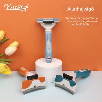 Kisállat fésű Macska szőrtelenítő fésű Szőrtelenítő kés Szőrtelenítő fésű Kutya szőrtelenítő vékony fésű