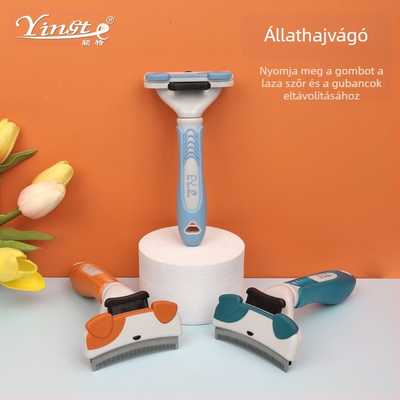 Kisállat fésű Macska szőrtelenítő fésű Szőrtelenítő kés Szőrtelenítő fésű Kutya szőrtelenítő vékony fésű