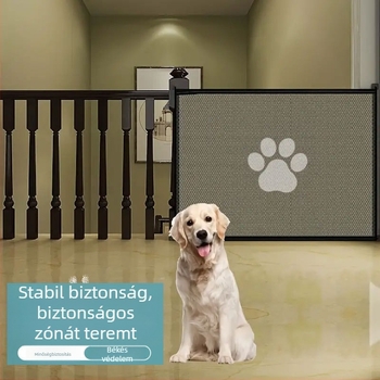 Határokon átnyúló kisállat kutya kerítés hordozható összecsukható szigetelő háló háztartási ütésmentes védőkorlát biztonsági háló ajtórúd