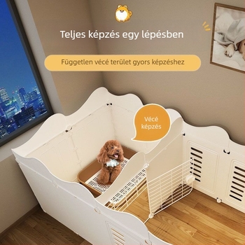 Kisállatkerítés egy szobára, egy őrkutyára, beltéri kutyaketrec, közepes és kis kutyáknak, teddy bixiong izolációs ajtókerítés