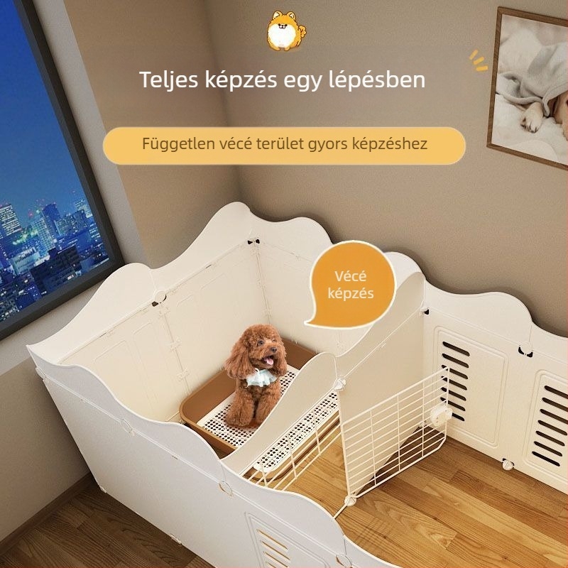 Kisállatkerítés egy szobára, egy őrkutyára, beltéri kutyaketrec, közepes és kis kutyáknak, teddy bixiong izolációs ajtókerítés