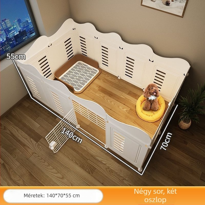 Kisállatkerítés egy szobára, egy őrkutyára, beltéri kutyaketrec, közepes és kis kutyáknak, teddy bixiong izolációs ajtókerítés