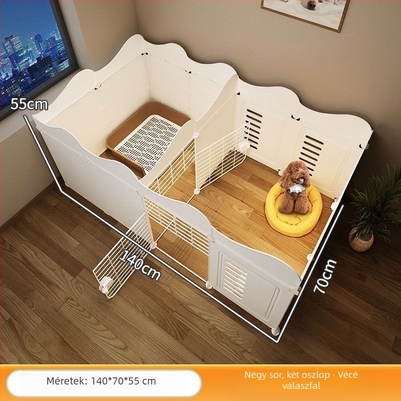 Kisállatkerítés egy szobára, egy őrkutyára, beltéri kutyaketrec, közepes és kis kutyáknak, teddy bixiong izolációs ajtókerítés