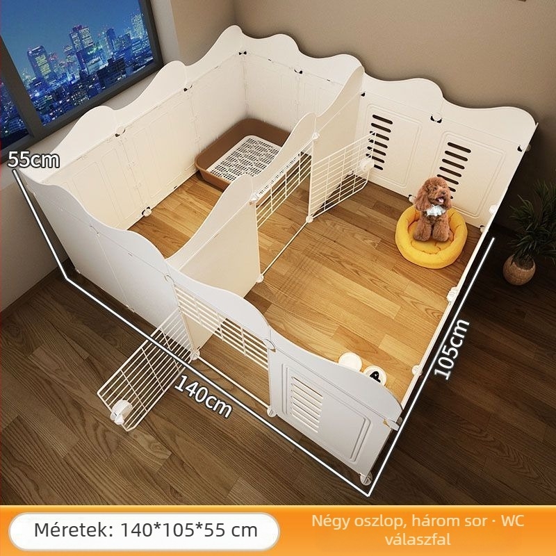Kisállatkerítés egy szobára, egy őrkutyára, beltéri kutyaketrec, közepes és kis kutyáknak, teddy bixiong izolációs ajtókerítés