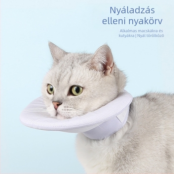 Új kisállat nyáltörlő multifunkcionális kisállat nyakörv könnyű kisállat nyalásgátló nyakörv