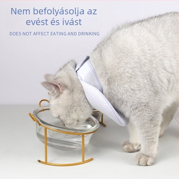 Új kisállat nyáltörlő multifunkcionális kisállat nyakörv könnyű kisállat nyalásgátló nyakörv