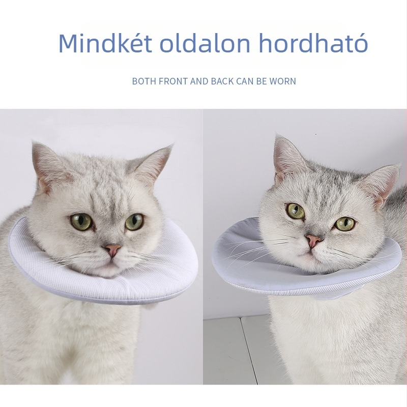 Új kisállat nyáltörlő multifunkcionális kisállat nyakörv könnyű kisállat nyalásgátló nyakörv