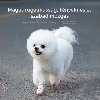 Eldobható kutya lábvédő kis kutyáknak, kisállat cipők, mackók, amelyek nem esnek le a lábról, szennyeződésmentes lábkendő