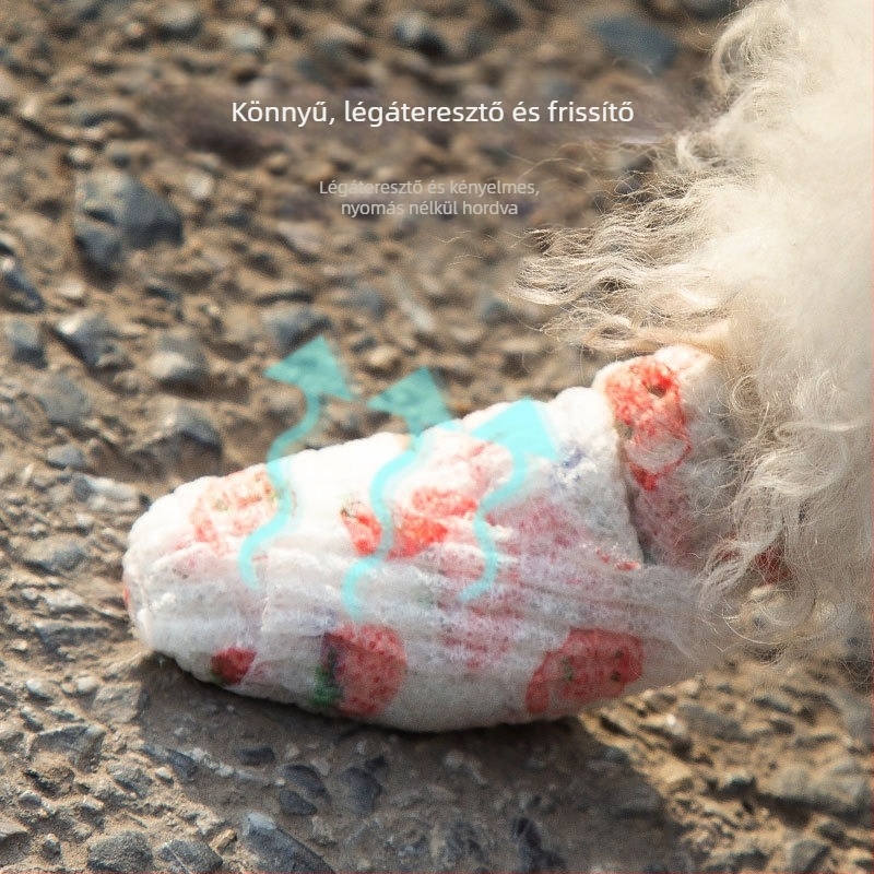 Eldobható kutya lábvédő kis kutyáknak, kisállat cipők, mackók, amelyek nem esnek le a lábról, szennyeződésmentes lábkendő