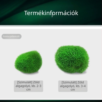 Mesterséges akvárium hínár labda vízinövények mikro táj ökológiai palack zöld alga labda akvárium táj beltéri asztali dekoráció díszek
