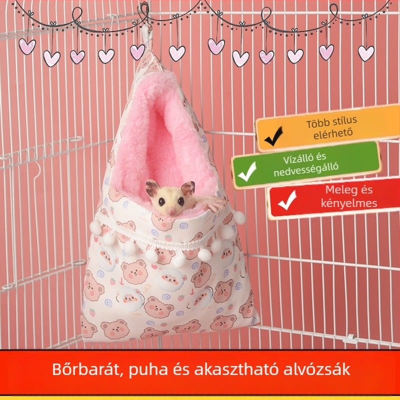 Mézzsák köpeny hálózsák műnyúl szőrme vastagított alvófészek Arany Medve mókus alvófészek tél meleg téli kellékek