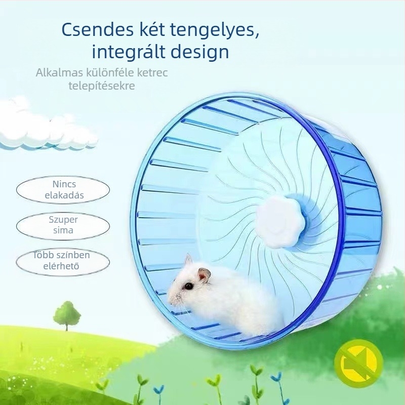 Hörcsögkerék játék némító konzol görgő Golden Bear sündisznó kellékek nem ragadt lábak nagy hörcsög ketrec kellékek