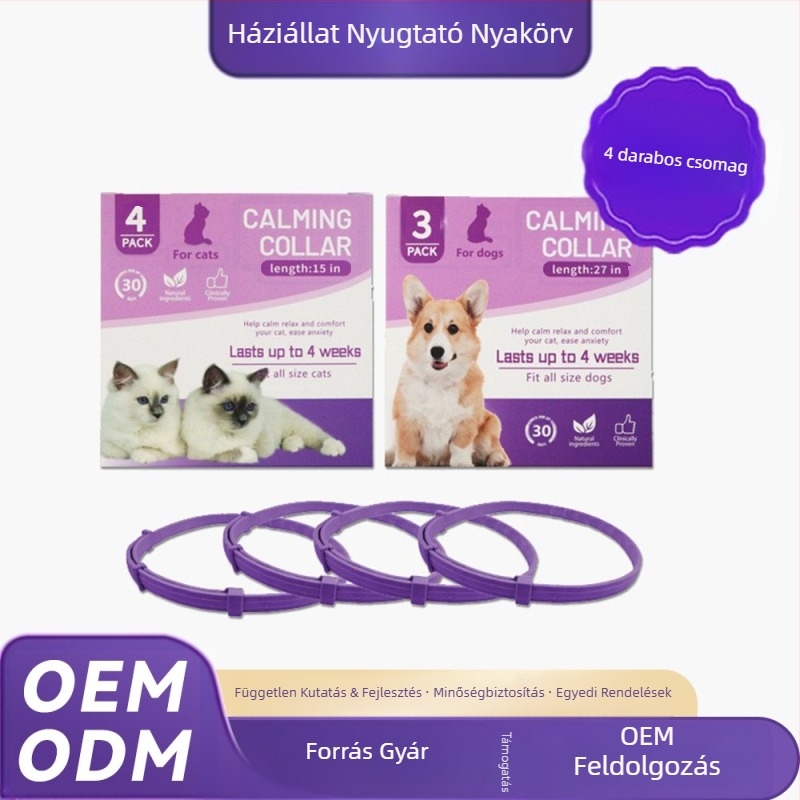 Kisállat nyugtató nyakörv macska- és kutyalánc szilikon nyakörv tenyérnyakörv határokon átnyúló legkelendőbb forrás gyártó