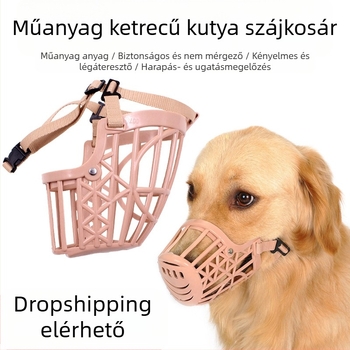 Kutya szájkosár Kutya harapásgátló maszk ugatásgátló eszköz válogatás nélkül eszik közepes és nagy kutyákat műanyag kutya szájkosár ugatásgátló