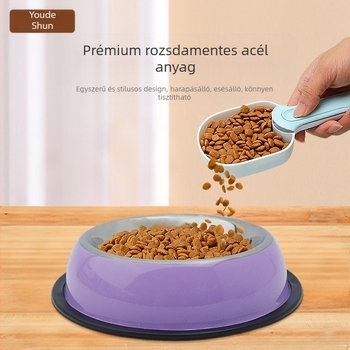 Amazon új macskatál rozsdamentes acél kutyatál, esésálló, kopásálló kutyatál, nem könnyű felborítani, kisállattál, kisállat-kellékek