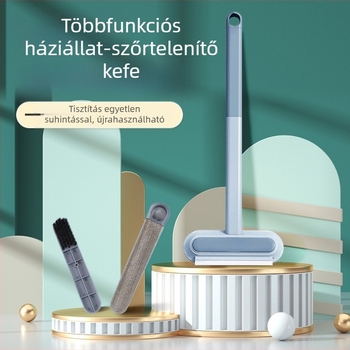 Háztartási kisállat multifunkcionális kombinált szőrtelenítő kefe hosszú rúd kétoldalas kanapé szőnyeg kaparó tisztító műtárgy elektrosztatikus seprű