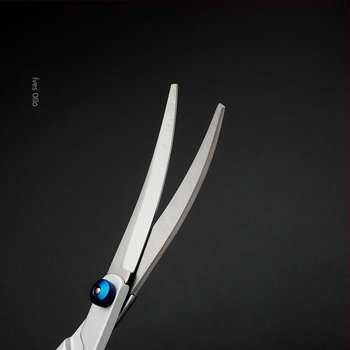 Gyári közvetlen értékesítés Professzionális nyíróolló Kutyaszőr Ívelt olló Kutya mackó nyírás Fodrászati szépségápolási eszközök Kisállat olló