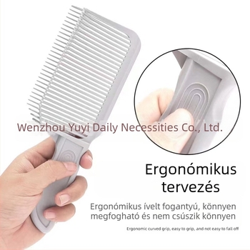 Új férfi hajvágó fésű borbélyfésű vágógép segédeszköz lapos fésű önsegítő hajfésű