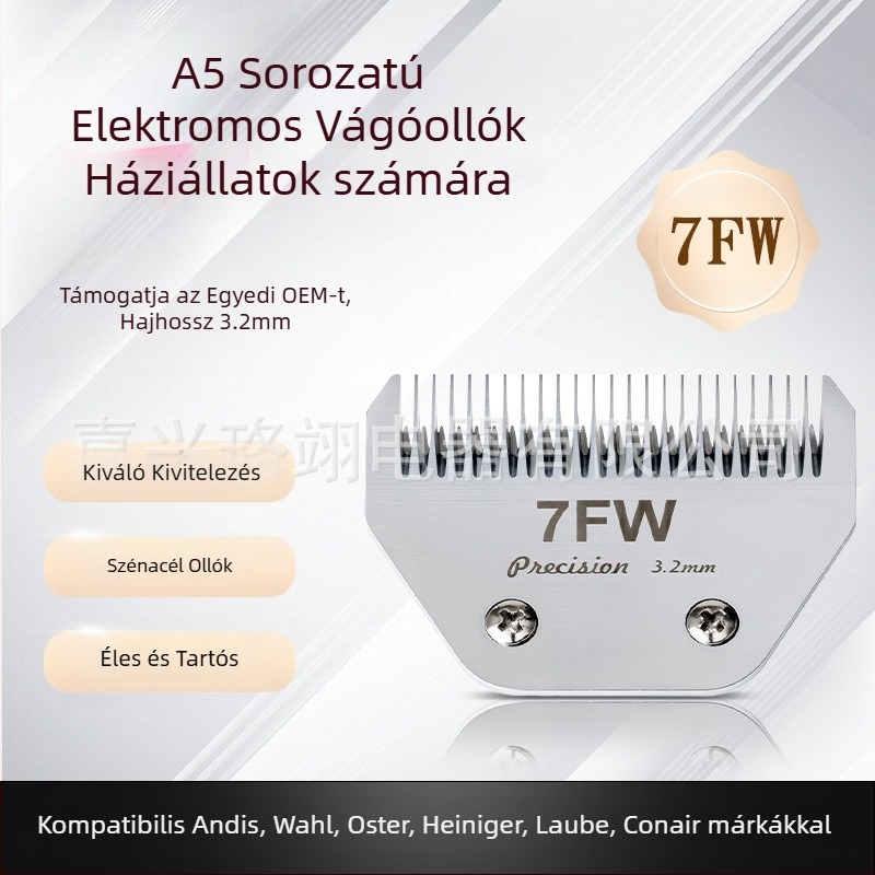 10W/30W/7FW/4FW A5 univerzális széles pengéjű, határokon átnyúló, népszerű eladó professzionális kisállat elektromos nyírófejjel