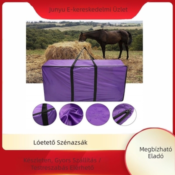 Szénaszárított szalmazsák tárolózsák lóetető zsák gyom Szénazsák kézitáska állatetető tárolózsák